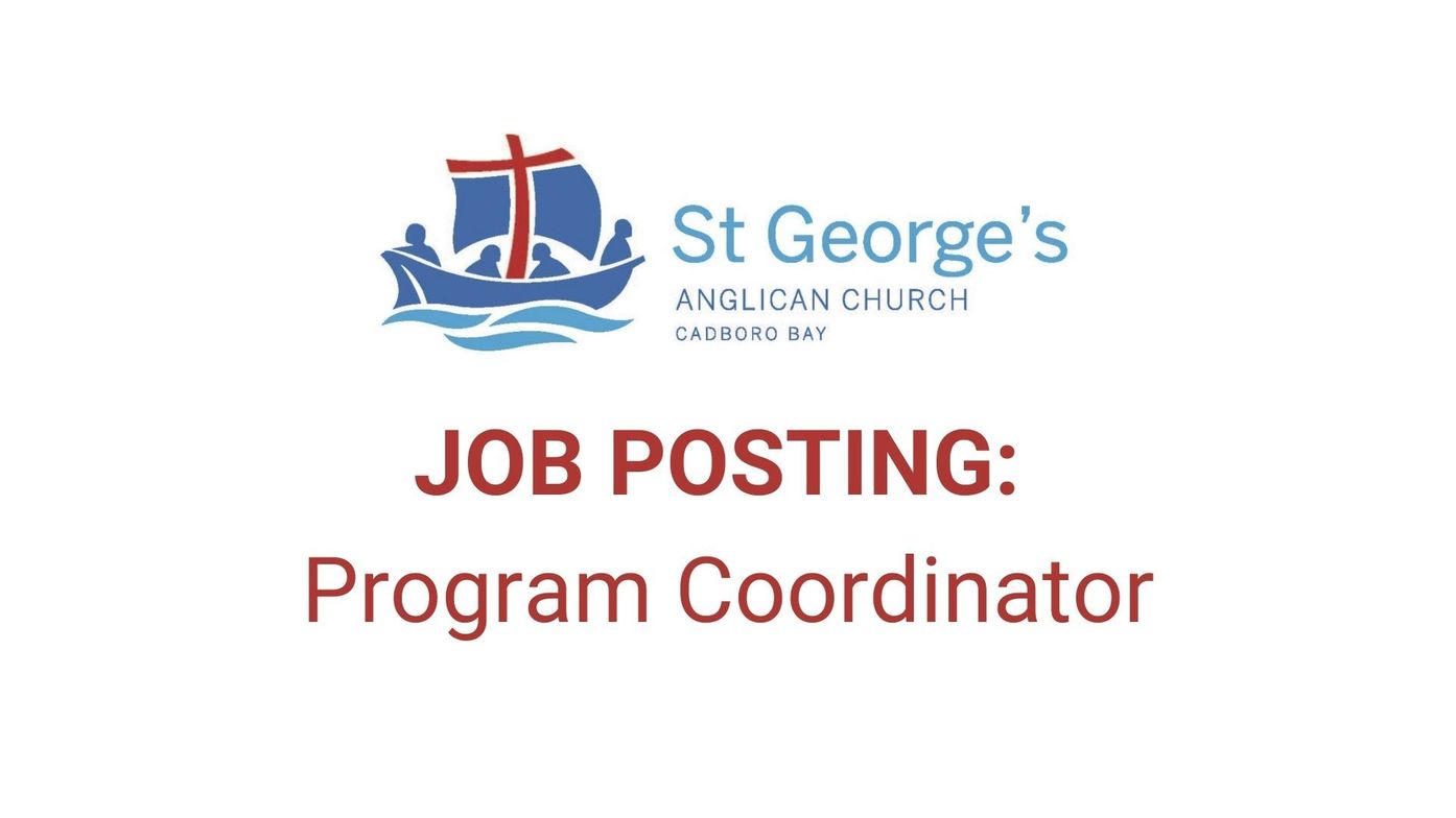 Job Posting Program Coordinator St Matthias Anglican Church